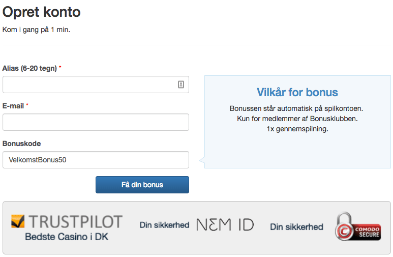 spillehallen velkomstbonus