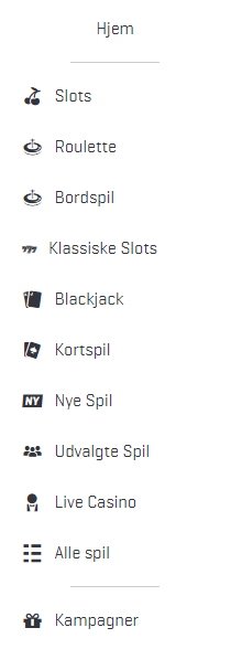 Blackjack, kortspil, casino, live casino og meget mere hos Nordicbet